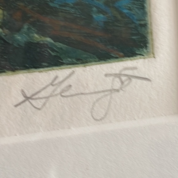 In the Shadows of Unknown Places 11” by 21” stunning piece of Art vintage - Picture 15 of 16